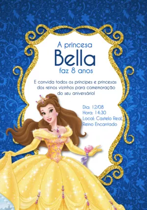 Invito di compleanno Principesse – Statico – Alice Capistrano Roussenq
