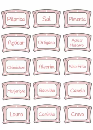 Etiquetas para Temperos com Design Delicado para Editar Online