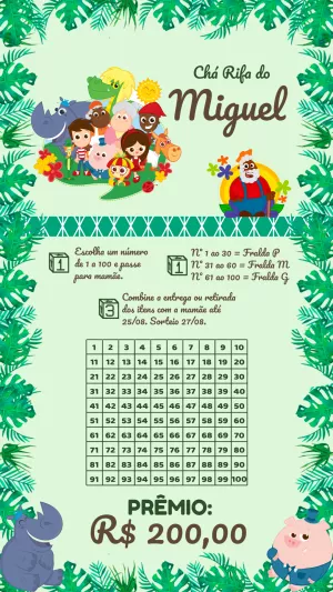 Baby Shower Raffle – Static – Pedro Henrique