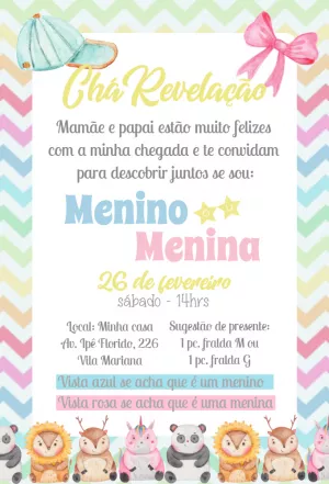 Gender Reveal Invitation – Static – ig: @illustragio