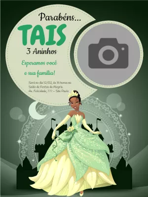 Invitación de cumpleaños Princesas – Estático – Wolf Designer