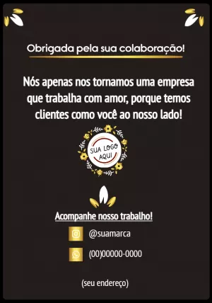 Cartão de Agradecimento Elegante com Logo para Editar Online
