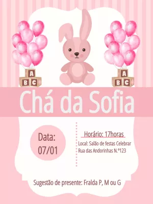 Invito baby shower – Statico – ST personalizados