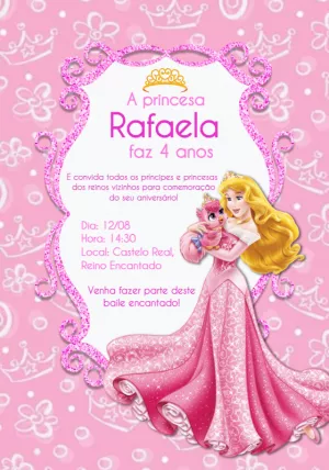 Invito di compleanno Principesse – Statico – Alice Capistrano Roussenq