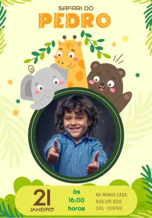 Safari Birthday Invitation – Static – Jotta