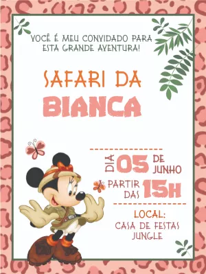 Safari Birthday Invitation – Static – Amora Arte e Design
