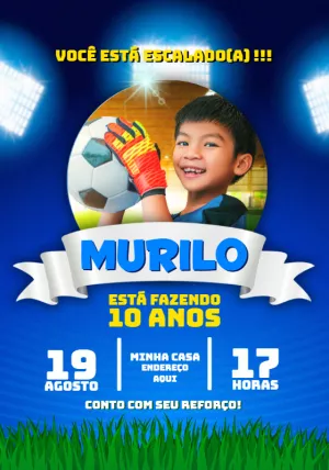 Soccer Birthday Invitation – Static – Jotta