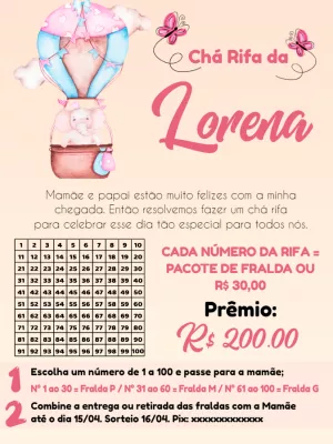Baby Shower Raffle – Static – Pedro Henrique