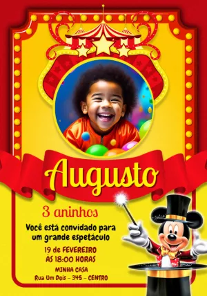 Mickey Mouse Birthday Invitation – Static – Jotta