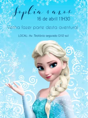 Frozen Birthday Invitation – Static – Augusto Renan