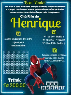 Babyparty-Tombola – Statisch – Pedro Henrique