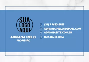 Cartão de Visita Mármore Azul Profissional para Editar Online