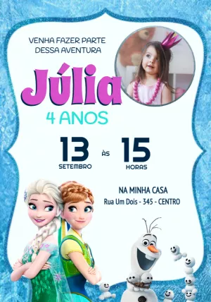 Frozen Birthday Invitation – Static – Jotta