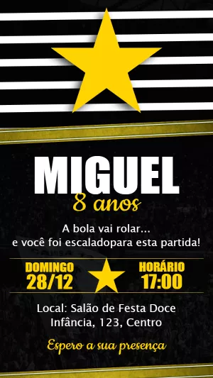 Soccer Birthday Invitation – Static – Idesign Personalizados