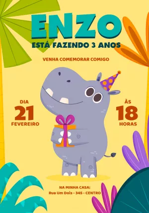 Safari Birthday Invitation – Static – Jotta