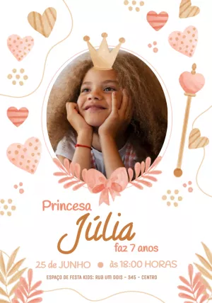 Invito di compleanno Principesse – Statico – Jotta