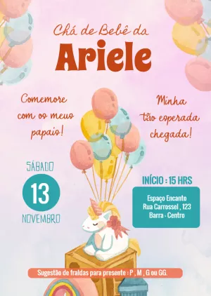 Invito baby shower – Statico – PrestigioMkt