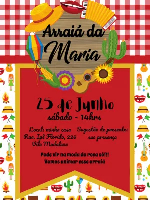 Festa-Junina-Einladung – Statisch – ig: @illustragio