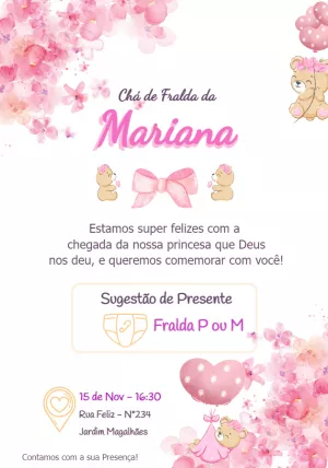 Invitación de cumpleaños Princesas – Estático – Gabriel