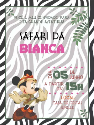 Safari Birthday Invitation – Static – Amora Arte e Design