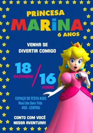 Invitación de cumpleaños Princesas – Estático – Jotta