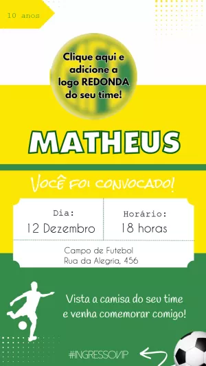 Soccer Birthday Invitation – Static – Felicity Artes