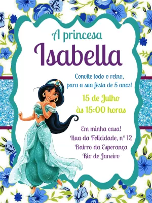 Invitación de cumpleaños Princesas – Estático – Pedro Henrique