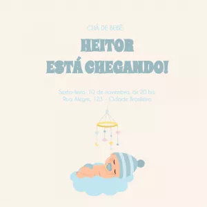 Invito baby shower – Statico – Alice Capistrano Roussenq