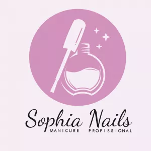 Logo Manicure Profissional com Esmalte para Editar Online