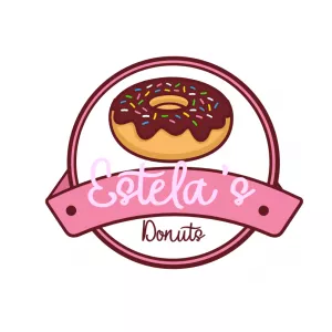 Logo de Doceria com Donut para Editar Online