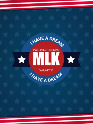 Editable MLK Day Commemorative Post Template to Customize