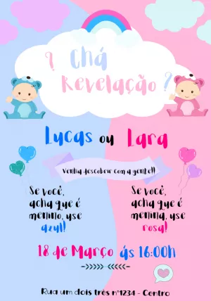Gender Reveal Invitation – Static – Barbara Awanam