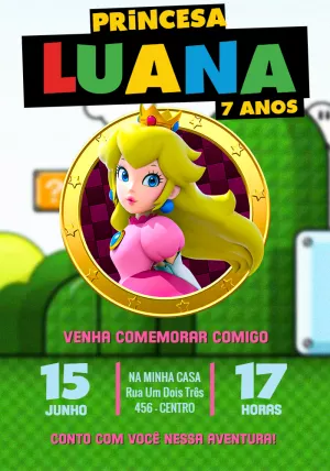 Invitación de cumpleaños Princesas – Estático – Jotta