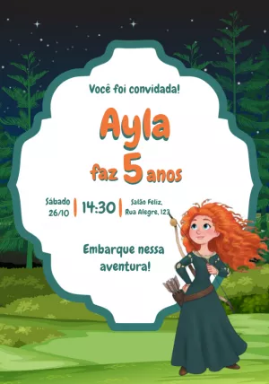 Invitación de cumpleaños Princesas – Estático – Alice Capistrano Roussenq