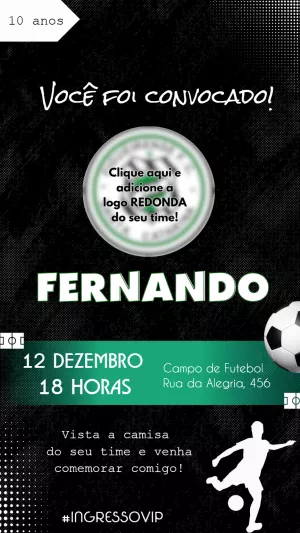 Soccer Birthday Invitation – Static – Felicity Artes
