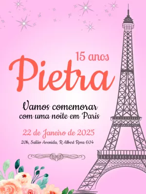 Quinceañera Invitation – Static – Querido Convite