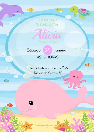 Animals Birthday Invitation – Static – Crislaine Santos