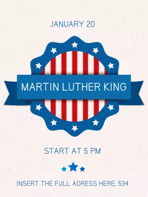Martin Luther King Day Commemorative Post to Edit Online