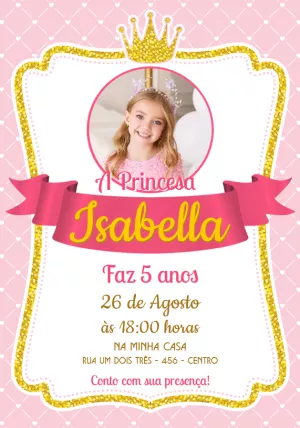 Invitación de cumpleaños Princesas – Estático – Jotta