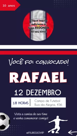 Soccer Birthday Invitation – Static – Felicity Artes