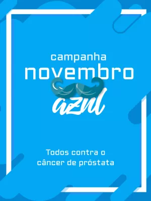 Post para Campanha Novembro Azul Editável Online