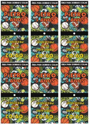 Capa para Pirulito Festa Esportes para Editar Online