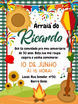 Festa-Junina-Einladung – Statisch – Gley Leobas