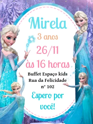 Frozen Birthday Invitation – Static – Pedro Henrique