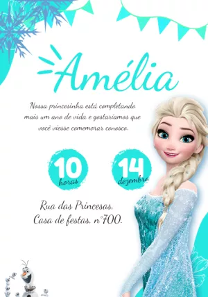 Frozen Birthday Invitation – Static – Beatriz Lopes dos Anjos