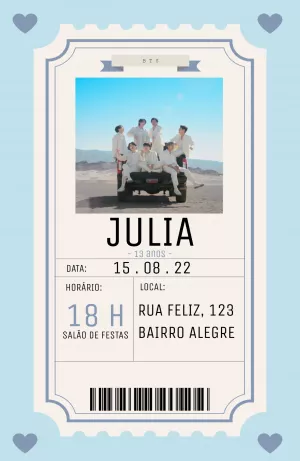 Invitation d'anniversaire KPop Demon Hunters – Statique – Yumi