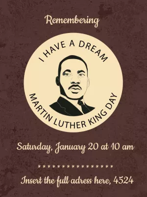 Martin Luther King Day Commemorative Post to Edit Online