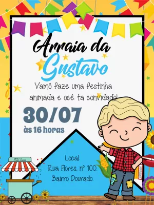 Festa-Junina-Einladung – Statisch – Gley Leobas