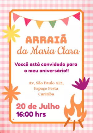 Invitación de Festa Junina – Estático – Ana Flávia