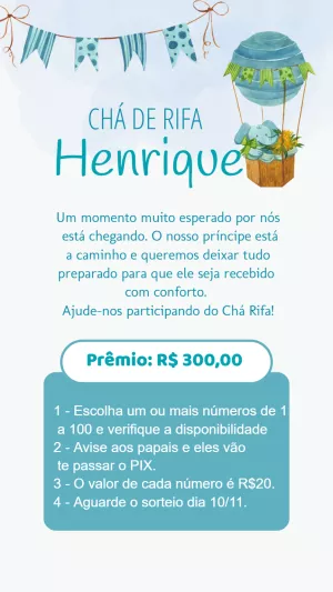 Baby Shower Raffle – Static – Efrata Designer